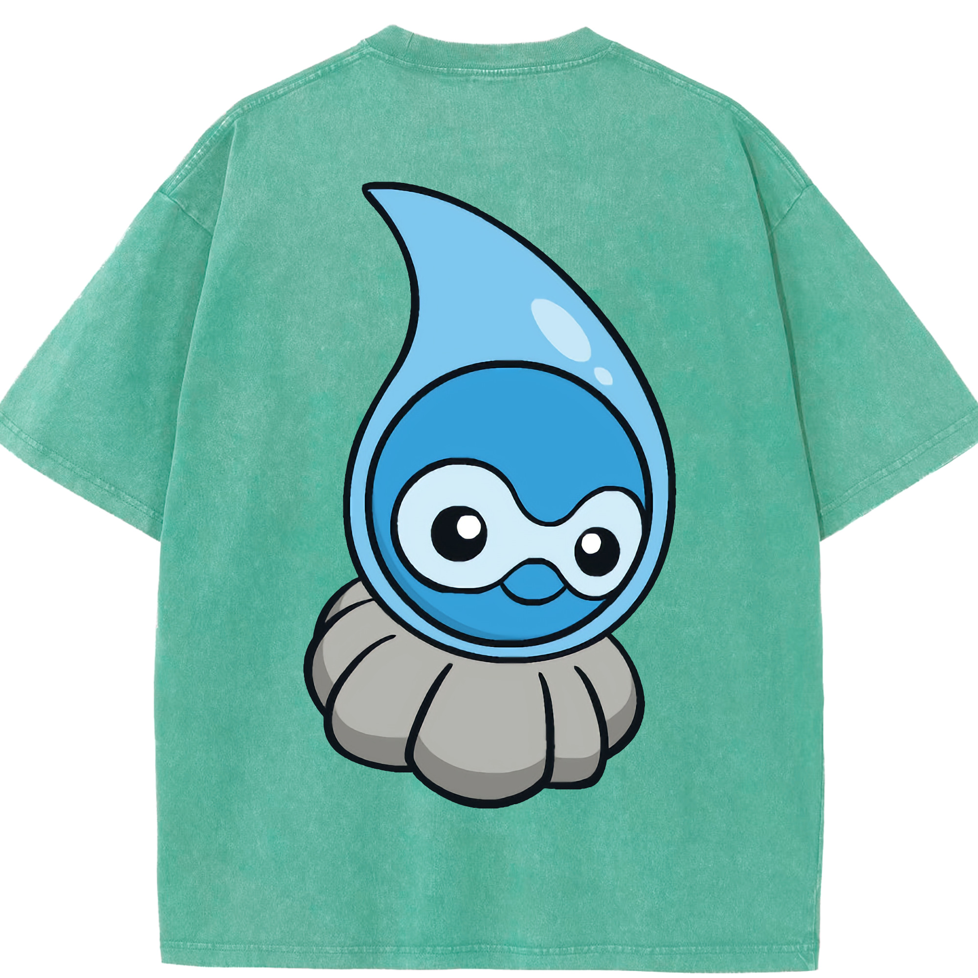 （画像用） ポケットモンスター Pokémon 綿100% ヴィンテージ風 半袖Tシャツ（背面プリント）